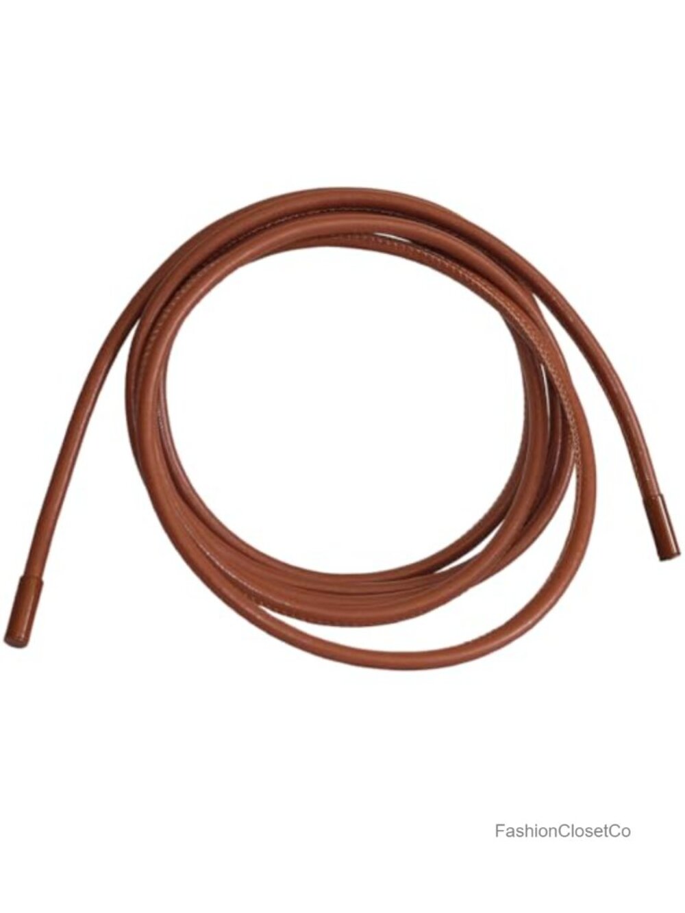 PU Leather Cord String Rope Waist Belt Long Knotted Tie Strap Thin